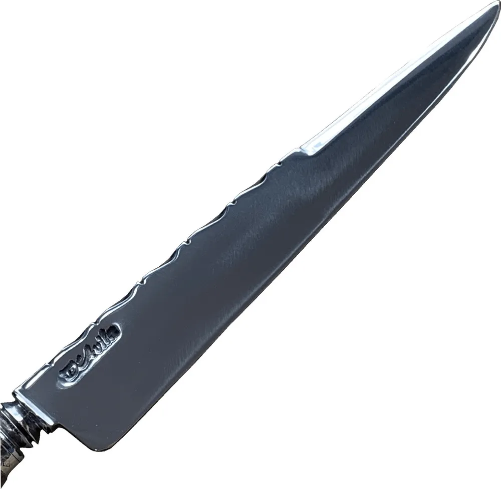 Faca Gaúcha Giuseppe Garibaldi da Coleção Heróis Farroupilha em aço carbono 8", cabo Retovado em madeira. - Imagem 5