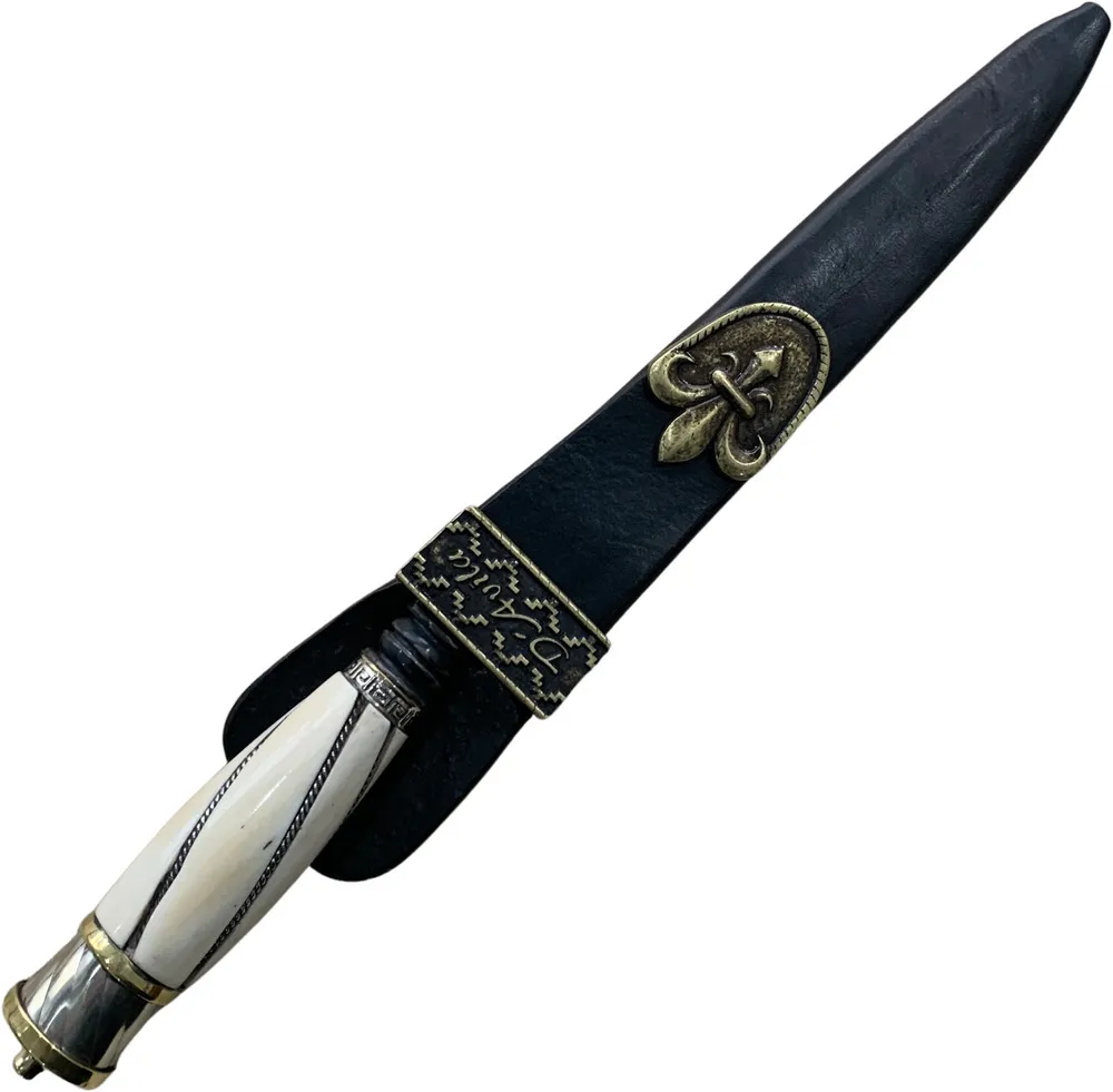 Faca Gaúcha Retovada Especial 8" em aço carbono, cabo em osso, fosfatizado - Imagem 5